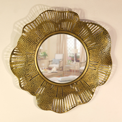 Poppy Flower mirror 51 cm by Sahil & Sarthak 